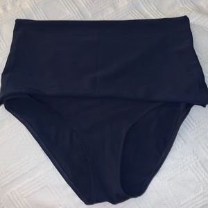 High waisted navy bikini bottoms size M